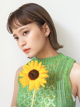 ジプソ 池袋西口(Gypso) 短めバング5/池袋美容室/髪質改善カラー/白髪ぼかし/縮毛矯正