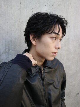 バイフィフス 原宿/表参道(by fifth) センターパートフェザーパーマニュアンスパーマツーブロック