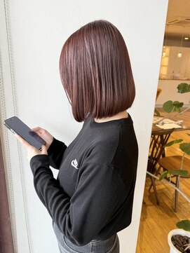 12/4 ピンクブラウン＋カスタムトリートメント【千代田彩夏】