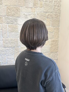 白髪ぼかしハイライトボブ【東川口　ハイライト】