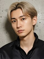 インブルーム(In Bloom) ブリーチ ダブルカラー センターパート ハイトーン メンズ 20代