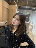 【神戸三ノ宮】韓国風レイヤーカット＋透明感カラー