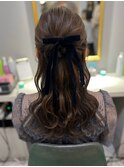 綺麗めハーフアップ