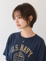 ウィールールピヴォクロス(WE RULE pivot cross)&nbsp;シルキーカット/くびれショートボブ/夏カラーで軽やかスタイル