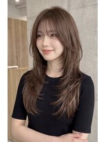 ナンバー ノード 渋谷(N° node) 【トレンド髪】抜け感レイヤーカット×まろやかショコラブラウン