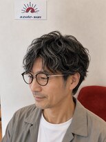 アズールサン 草加西口店(azule-sun) 50代メンズパーマ、ショート、ビジネス、ツーブロック