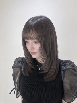 アッシュ 戸塚店(Ash) 戸塚美容室 レイヤーカット×ツヤ髪ダークグレージュ