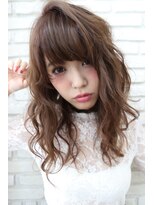 ヘアデザイン ラポール 茨木店(hair design Rapport)&nbsp;クラシカルな外国人風無造作ウェーブ/ミルクティーカラー