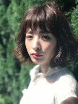 クーエフー(coo et fuu)&nbsp;厚めバング、斜めバングの外ハネエアリーボブ♪藤沢