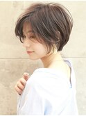 ショートボブ髪型20代30代40代50代前髪あり前髪無し面長丸顔