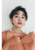 カーリークールショート／マロンベージュ
