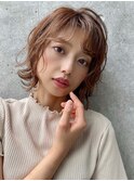 大人可愛い☆シースルー☆ナチュラル外はねボブ