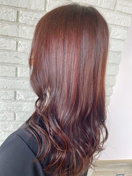 リーオオサカ(Lee Osaka) 【Lee大阪店】ブリーチなし☆レッドブラウン/新出奈津樹