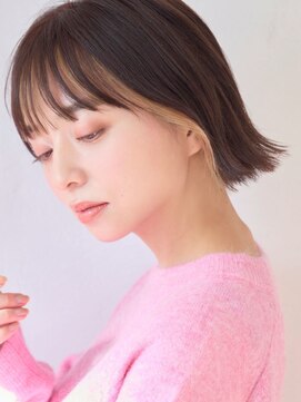 リトル 池袋(little) ちょい跳ねインナーカラーボブ