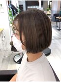 白髪ぼかしハイライトカラー×ショートボブ【シン】