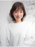 結べるボブのボブウルフ・ぶつ切りボブ