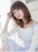 mod's姪浜/栗色逆グラデーションカラー波巻きくるくるカールg