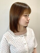 フォーク FOLK&nbsp;【FOLK】透明感グレージュ☆似合わせストレートボブ♪