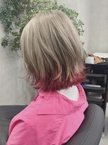 ジエクトカナウ 大阪梅田店(The Ect canow) 《デザインカラー》裾カラーくびれミディアム似合わせ前髪