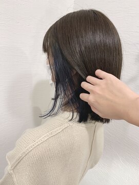 ローグ ヘアー 金町店(Rogue HAIR) ローグ金町《沙月》 インナー×ブルー