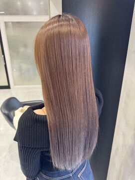 ザシェノンアオヤマ(THE CHAINON AOYAMA) ピンクブラウンカラー髪質改善ケラチントリートメント