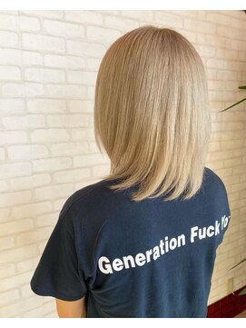 ビスイル 秋葉原店(Vis ill) ベージュミルクティーベージュシースルーカラー大人可愛い