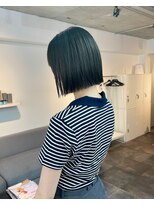 グリード ヘアー(GREED hair) ブルージュと切りっぱなしボブ