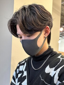 エルマーク 京都河原町(L-MARK) センターパートニュアンスパーマ韓国カルマパーマコンマヘア