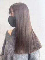 美髪韓国ヘア顔周りレイヤーロング_ba450232