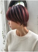 ミニウルフレイヤーカット顔周りカット前髪カットショート/横浜