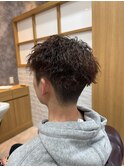 ツーブロックショートツイストスパイラル