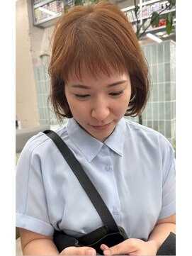 アルテヘアー(arte HAIR) 【arte HAIR】サマーボブ/コンパクトボブ/オレンジカラー