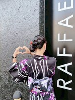 ルネッサンスヘアー ラファエロ(RAFFAELLO)&nbsp;浴衣ヘア　浴衣ヘアアレンジ　アップヘア　アップスタイル