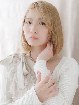 カバーヘア ブリス 戸田公園西口店(COVER HAIR bliss) 垢抜けハイトーンカラーミディアムレイヤーa戸田公園10代20代