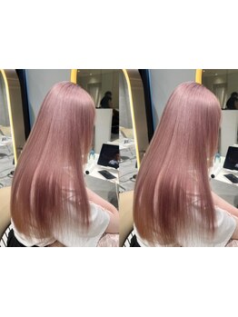 ブリーチ毛にも可能◎巻ける染められる！ダメージを徹底的に抑えた低刺激縮毛矯正[ケアブリーチ/天神大名]