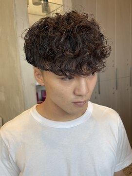 エリマバイフィフス 調布(elima by fifth) シャドウパーマ無造作スパイラルパーマ刈り上げマッシュ縦落ち