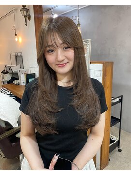 ナツ(Natu.) 柔brown×long layer☆彡/友菜