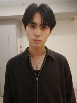 アンサー 渋谷(ANSWER) センターパートフェザーパーマナチュラル縮毛矯正渋谷原宿