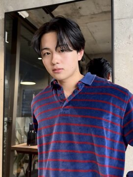 オルカ(ORCA) メンズ毛流れセンターパート/骨格に合わせたカット