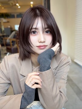 コート 表参道(Cote) 透明感深みブラウン/顔まわりカット/ミディアムレイヤー