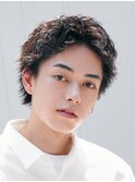 アクティブショートフェザーパーマルーズショートセンターパート