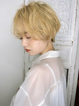 COVER HAIR ACADEMY 北浦和【カバーヘア アカデミー】北浦和西口店【4/6 OPEN(予定)】 外国人風◎マッシュショートパーマ×ハイトーンブロンドp北浦和