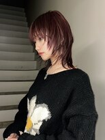 サイ(sai)&nbsp;xカット//ホワイトグレージュ/レイヤーカット/チェリーブラウン