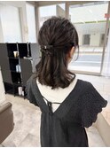 お呼ばれハーフアップ♪