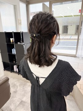 鏡と星 高田馬場 お呼ばれハーフアップ♪