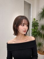 フォト 新宿三丁目(foto) 髪質改善地毛風縮毛矯正くびれレイヤー切りっぱなしボブ