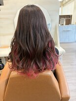 エメ ヘアー(aimer hair)&nbsp;PINKなインナーカラー
