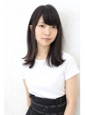 外巻き☆セミロング☆イルミナカラー☆ヌード