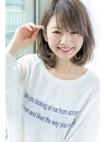 アフロート ギンザ(AFLOAT GINZA) AFLOAT明日香の大人ボブ 前下がりボブ伸ばしかけ ココアブラウン