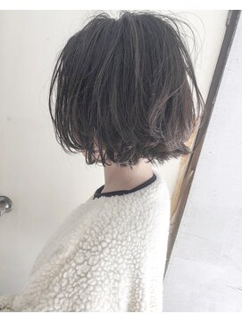 ヘアーアンドアトリエ マール(Hair&Atelier Marl) 【Marl】ダークグレージュカラーの無造作ボブ♪